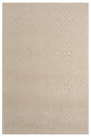 Beigefarbener moderner Teppich mit Zickzack-Chevron-Diamantmuster