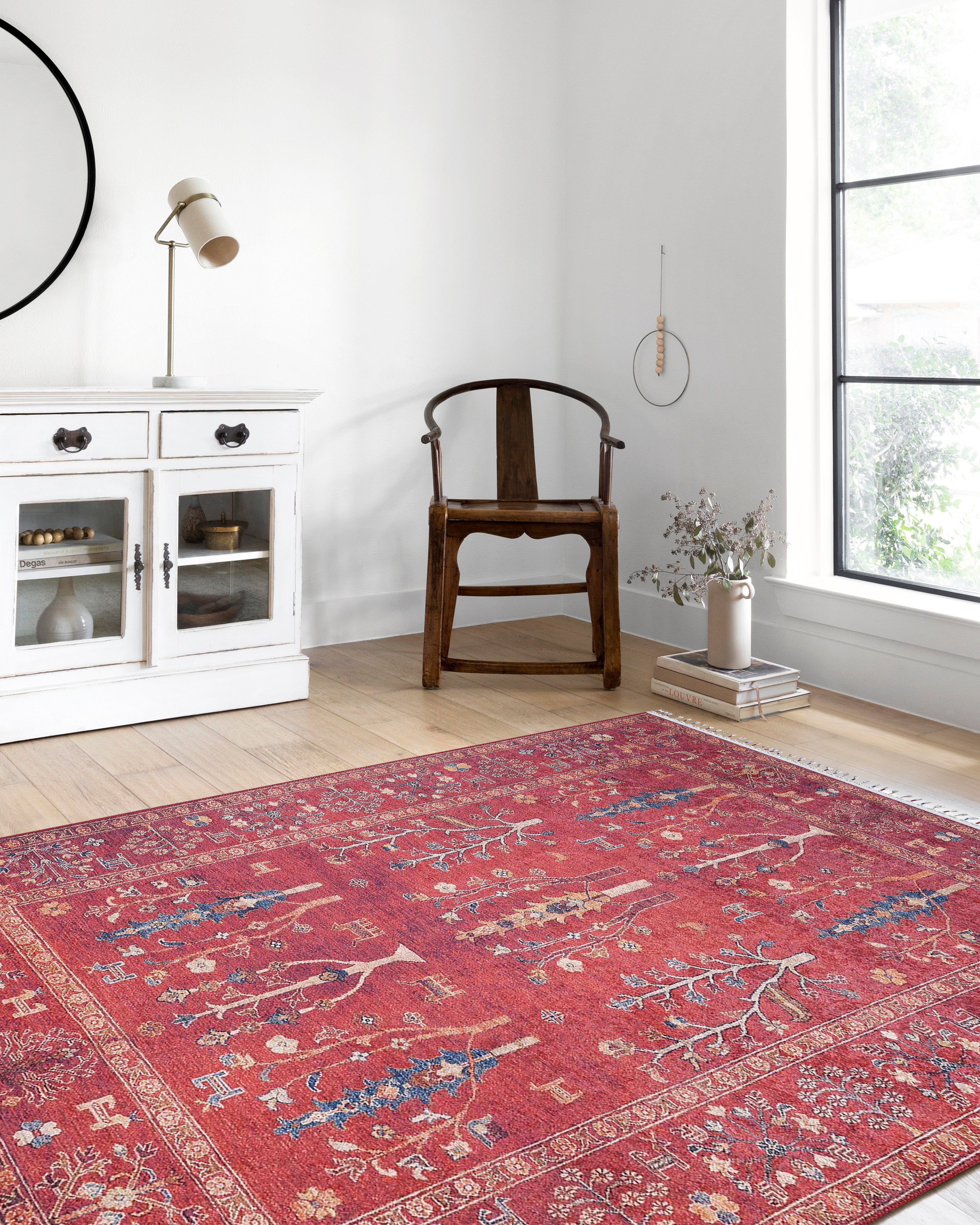Etnik Kırmızı Anadolu Kilim Halı - Pera Halı