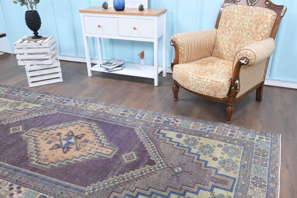 Tek parça el dokuma vintage yolluk 148x330 cm (4,88 m²) – Pera Halı