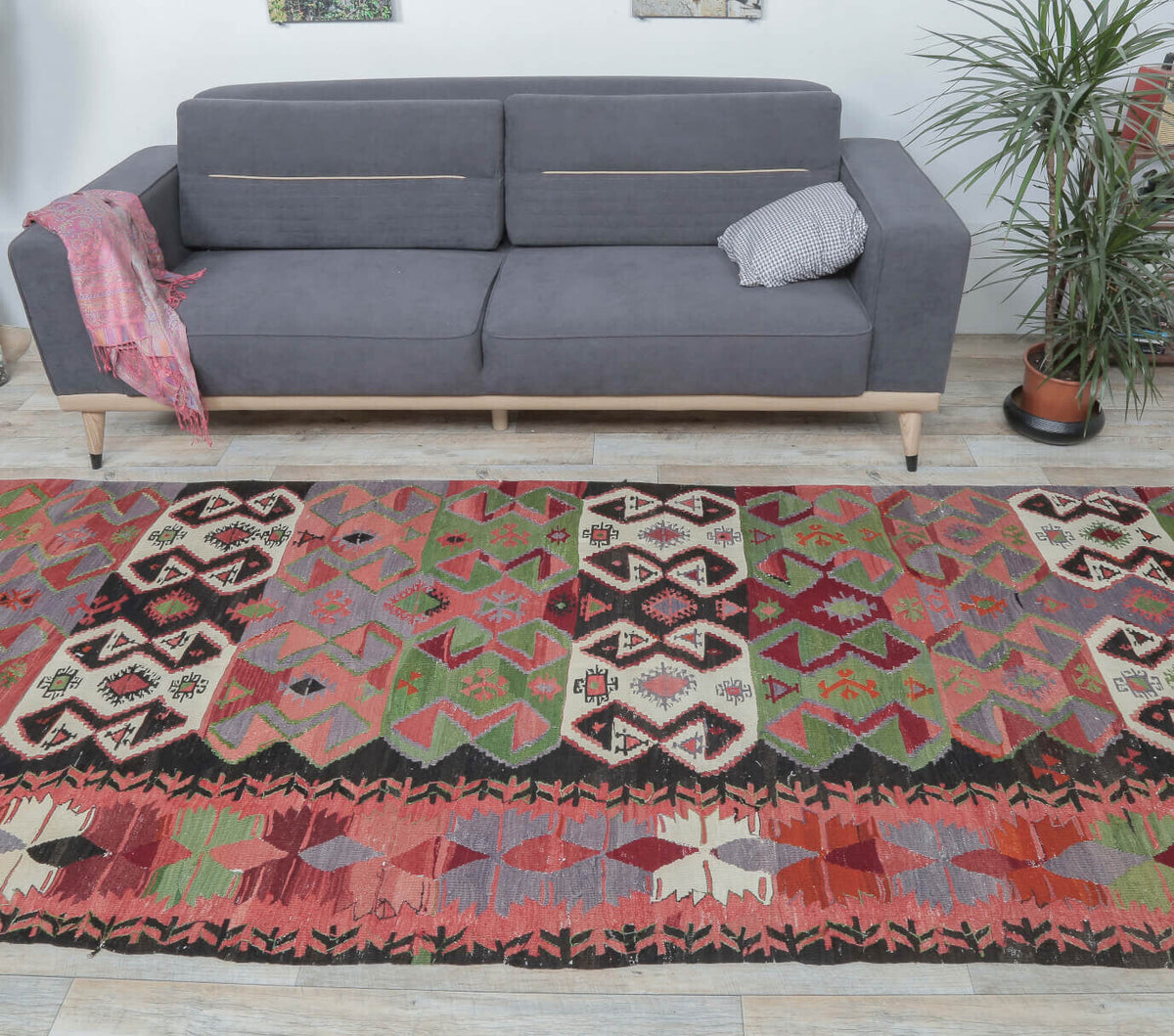 5x13 Vintage Kilim Rug Runner