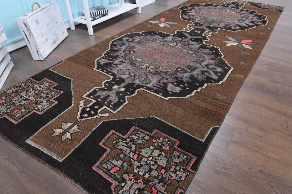 Tek parça el dokuma vintage yolluk 141x382 cm (5,39 m²) – Pera Halı