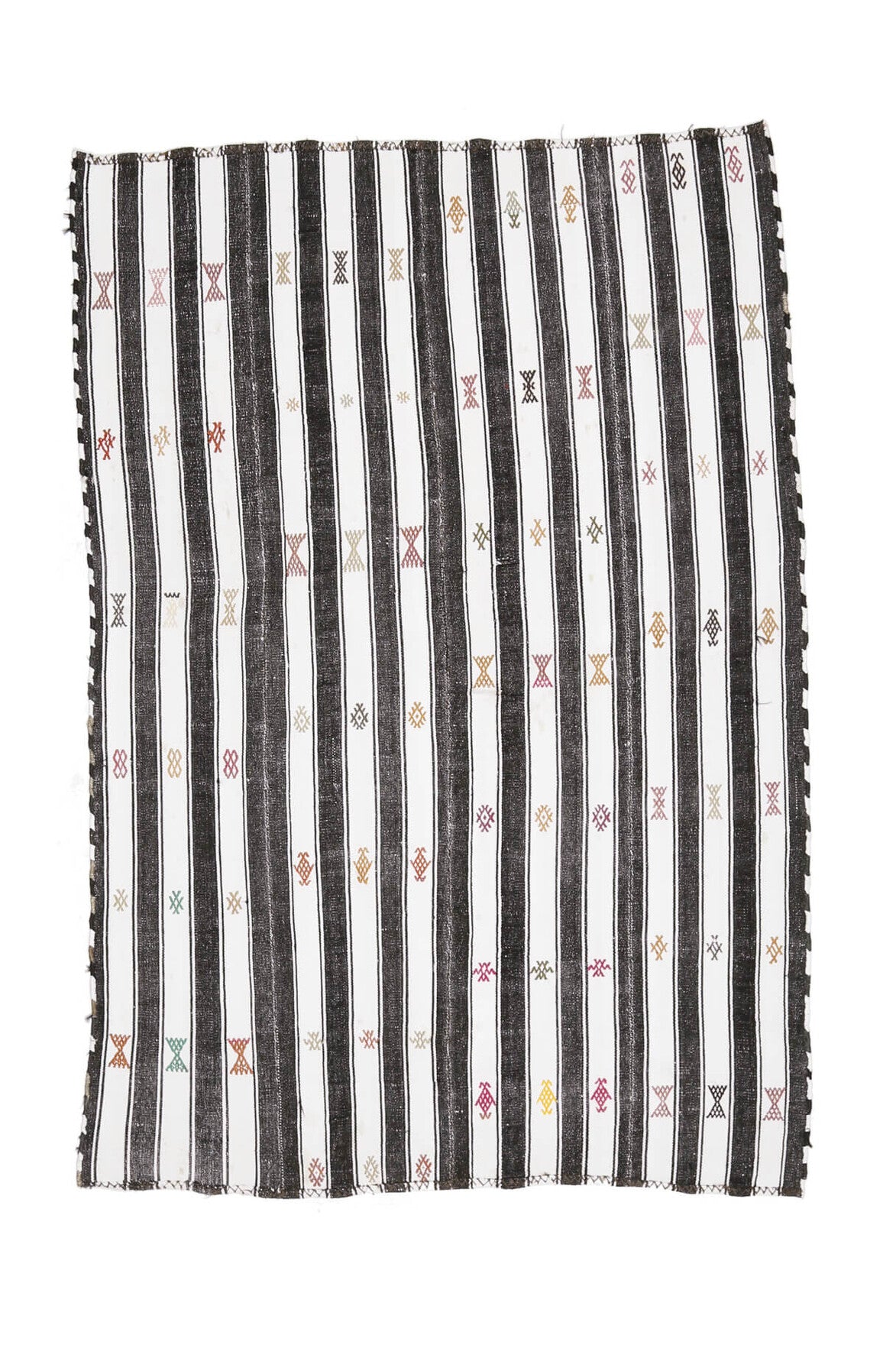 5x8 Handmade Vintage Area Rug