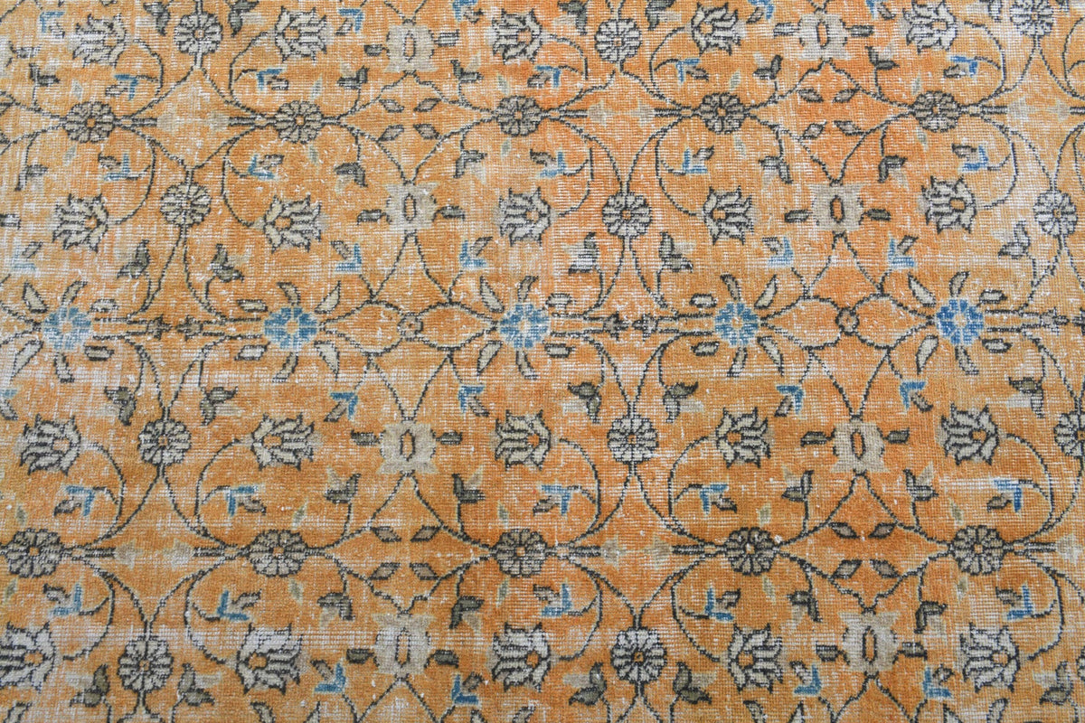Yatak odası için oryantal desenli el dokuma vintage halı – 157x248 cm