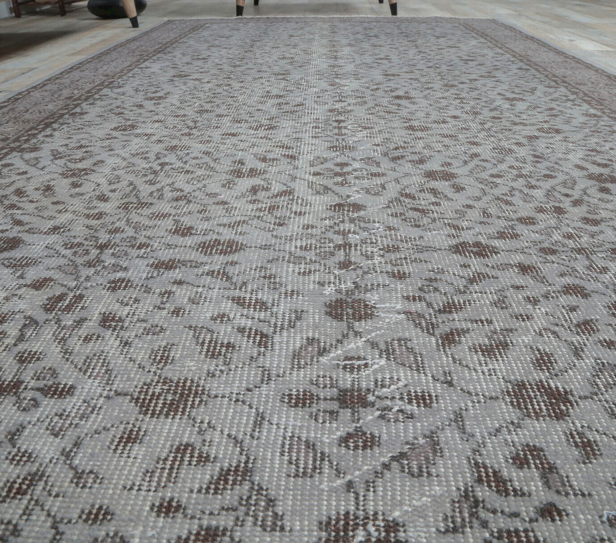 5x8 Vintage Oversized Handmade Isparta Area Rug