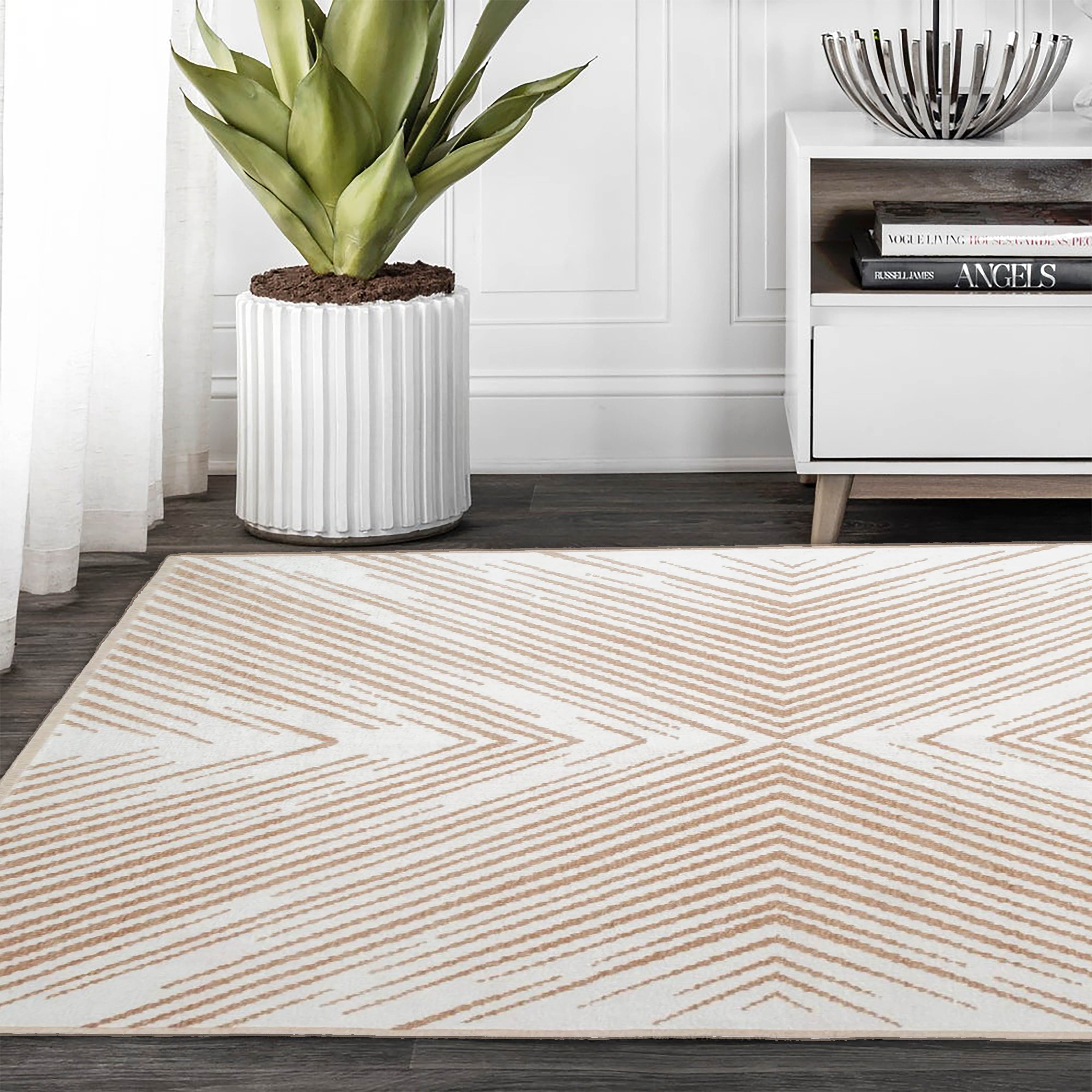 Persian Style Vintage Carpet with Navy Blue and Red Patterns