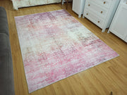 Gray Geometric Patterned Vintage Carpet