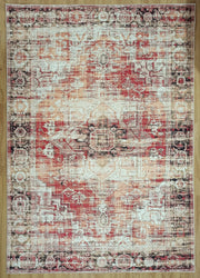Grauer Vintage-Teppich mit geometrischem Muster