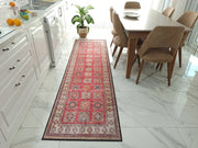 Gray Geometric Patterned Vintage Carpet