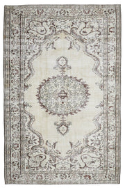 6x10 Handmade Vintage Area Oushak Rug