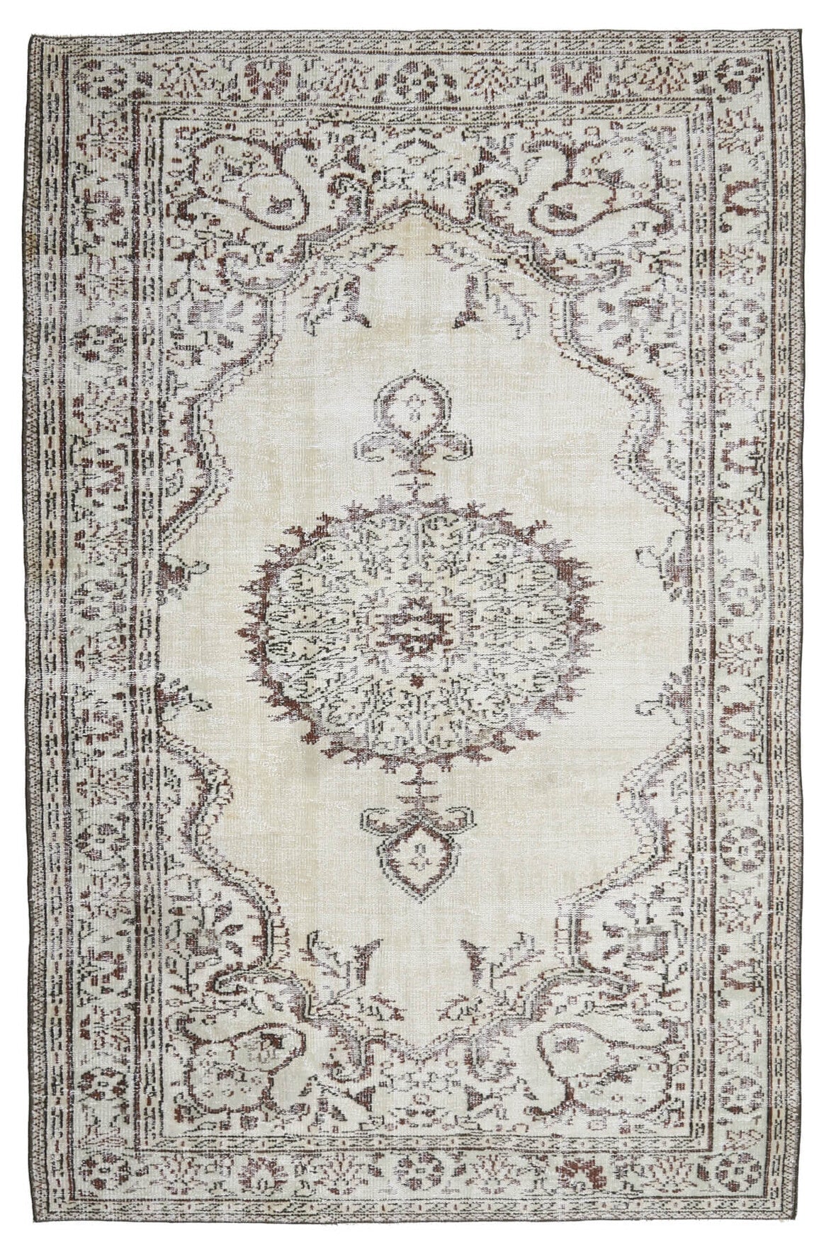 6x10 Handmade Vintage Area Oushak Rug
