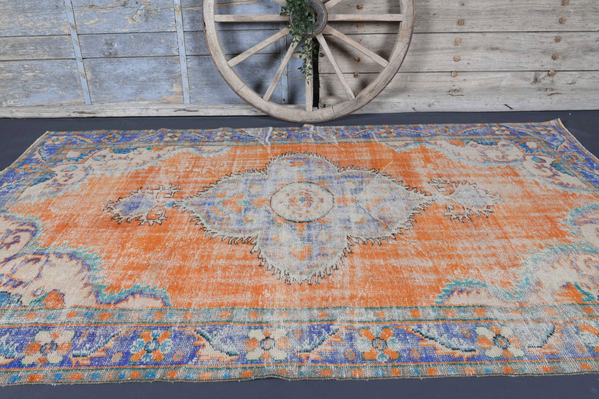 Tek parça el dokuma vintage halı 182x291 cm (5,3 m²) – Pera Halı