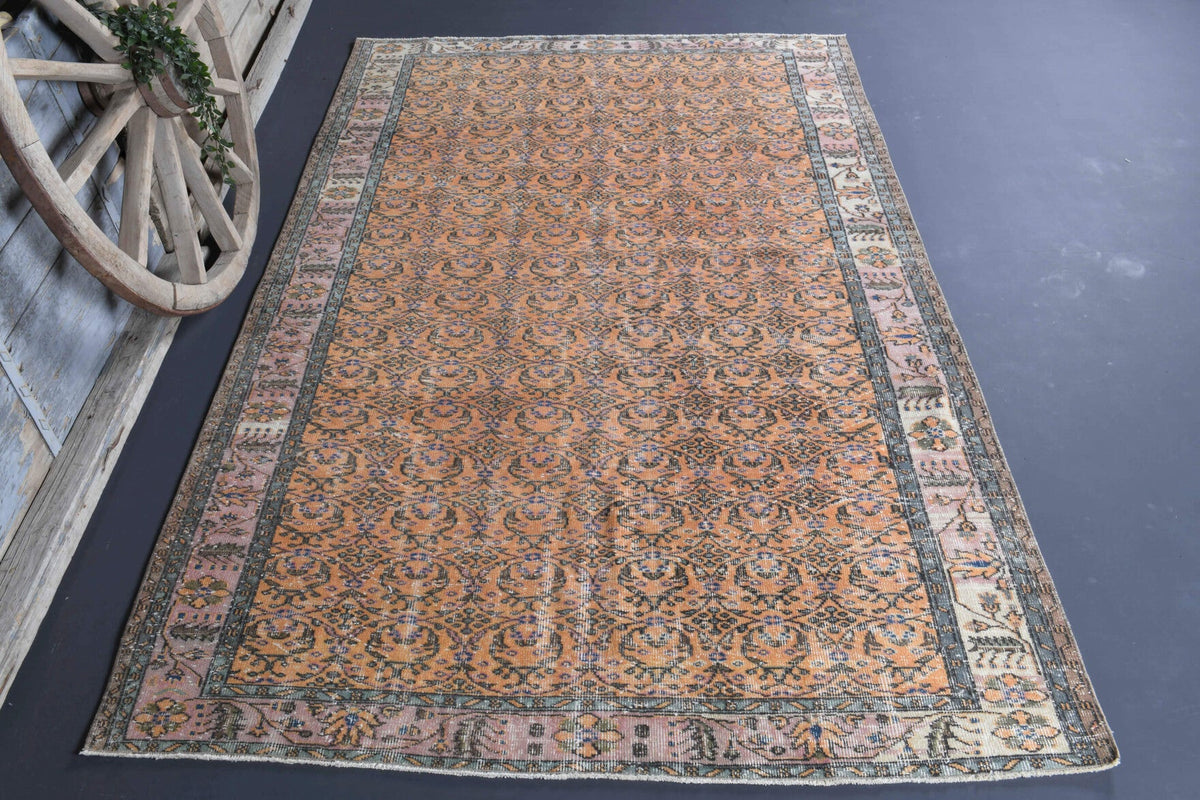 6x10 Handmade Vintage Hereke Area Rug