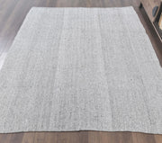 1960'lardan Anadolu kökenli düz zeminli el dokuma vintage kilim, 191x225 cm