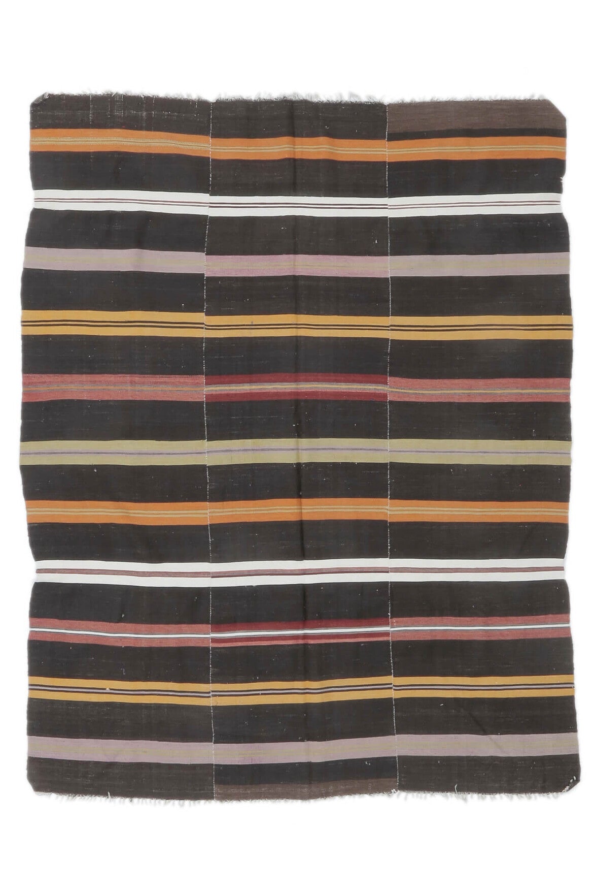 6x7 Vintage Handmade Striped Kilim Area Rug