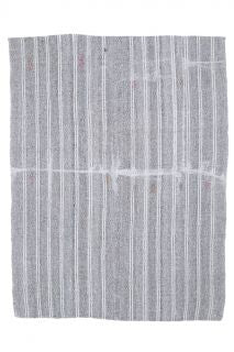 Eskimeyen çizgili el dokuma vintage kilim – 185x242 cm vintage dokuma