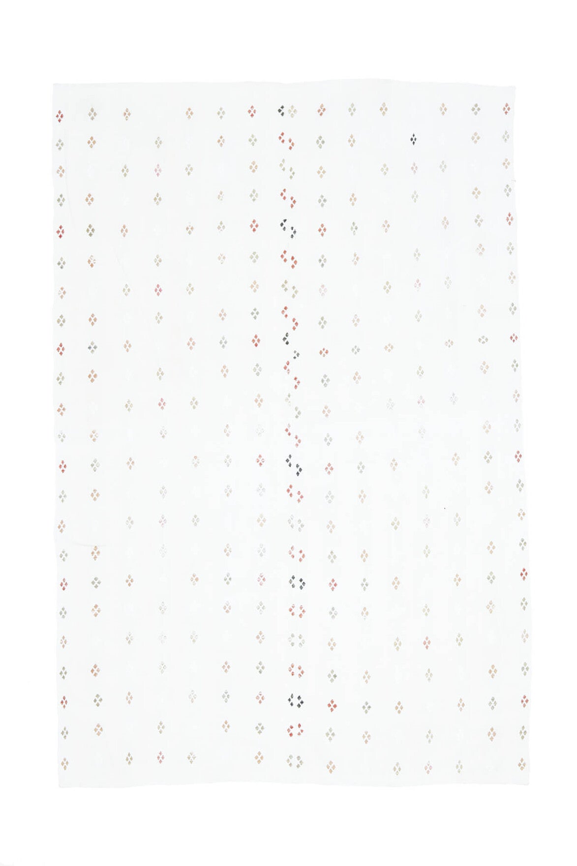 El yapımı vintage halı 170x259 cm kilim desenli yün - üstten görünüm