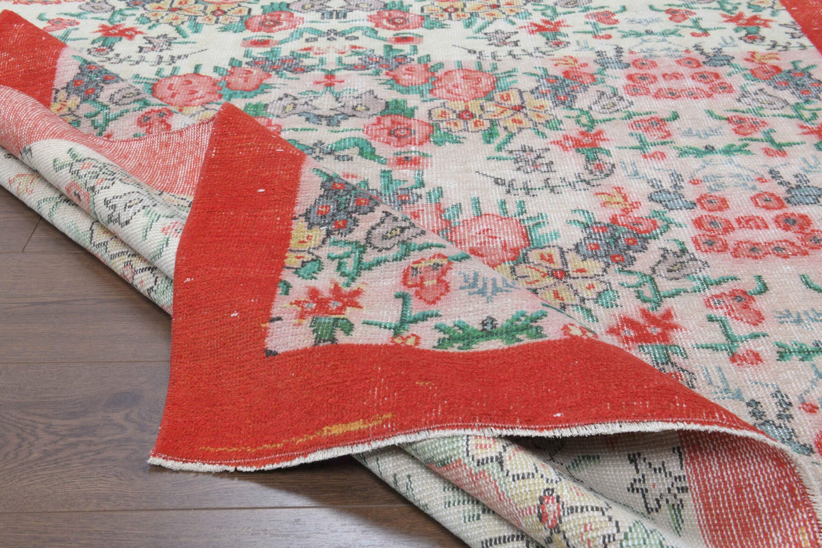 Tek parça el dokuma vintage halı 177x279 cm (4,94 m²) – Pera Halı