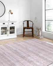 Pastel Pembe Gri Desenli Vintage Halı - Pera Halı