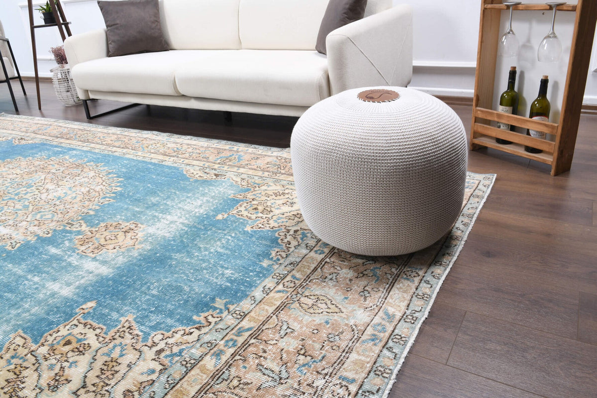 Tek parça el dokuma vintage halı 200x362 cm (7,24 m²) – Pera Halı