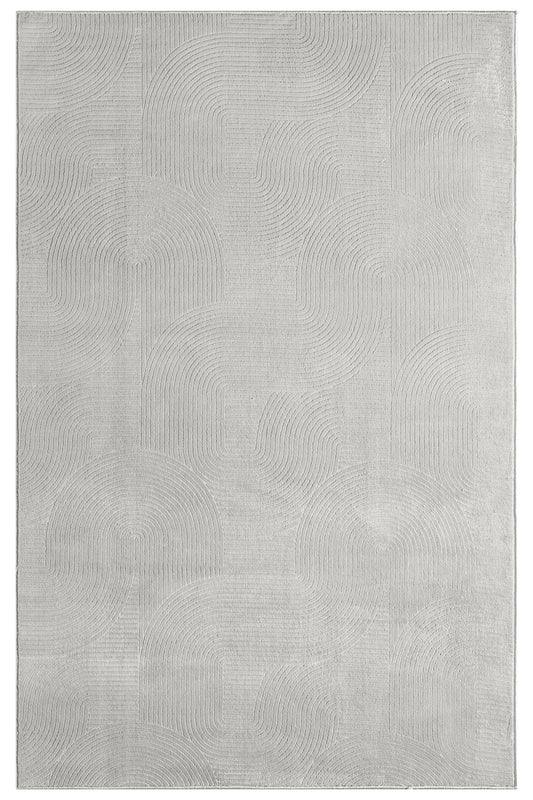 Light Gray Modern Non-Slip Based Short Pile Washable Carpet