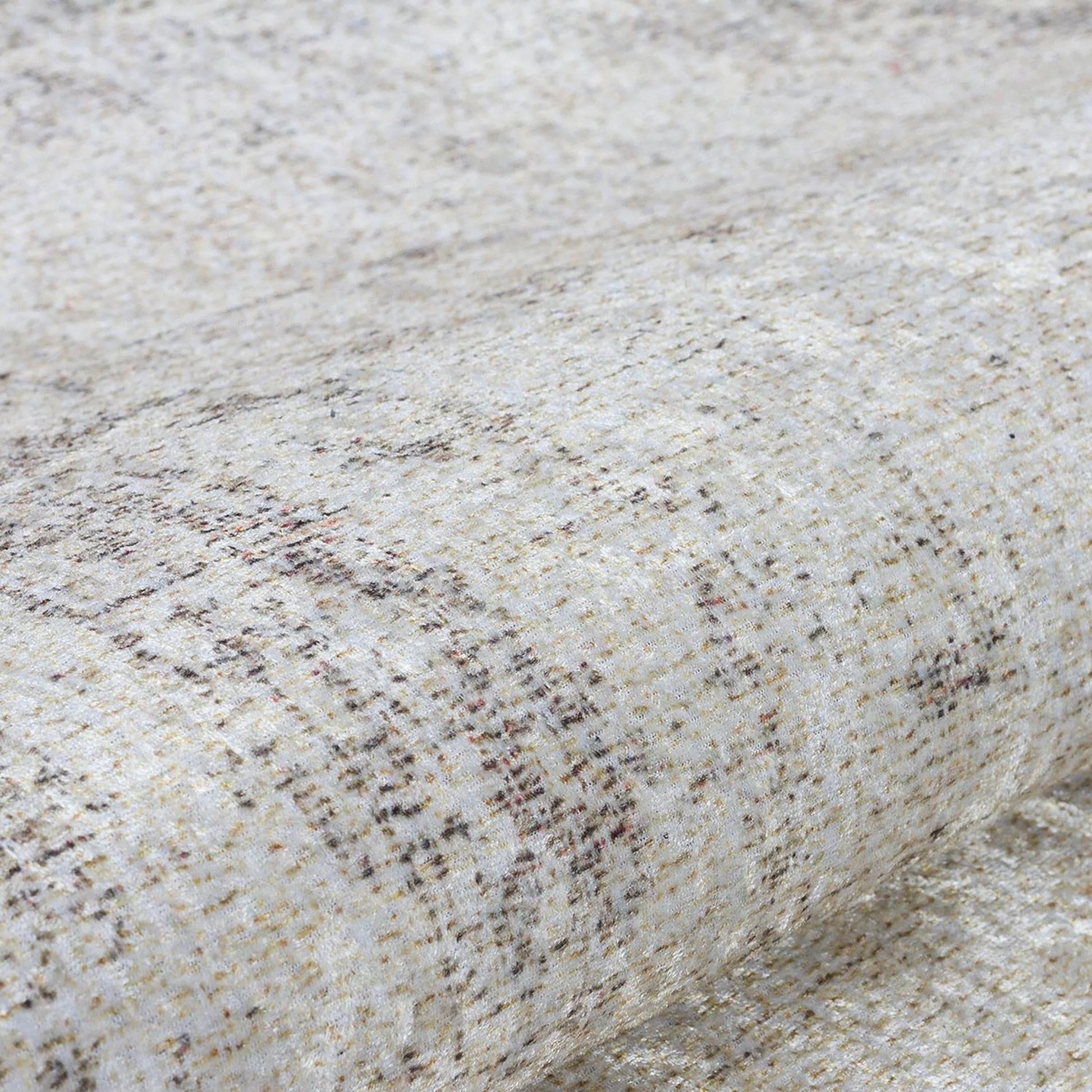 Soft Bej Krem Ton Sür Ton Eskitme Efektli Halı