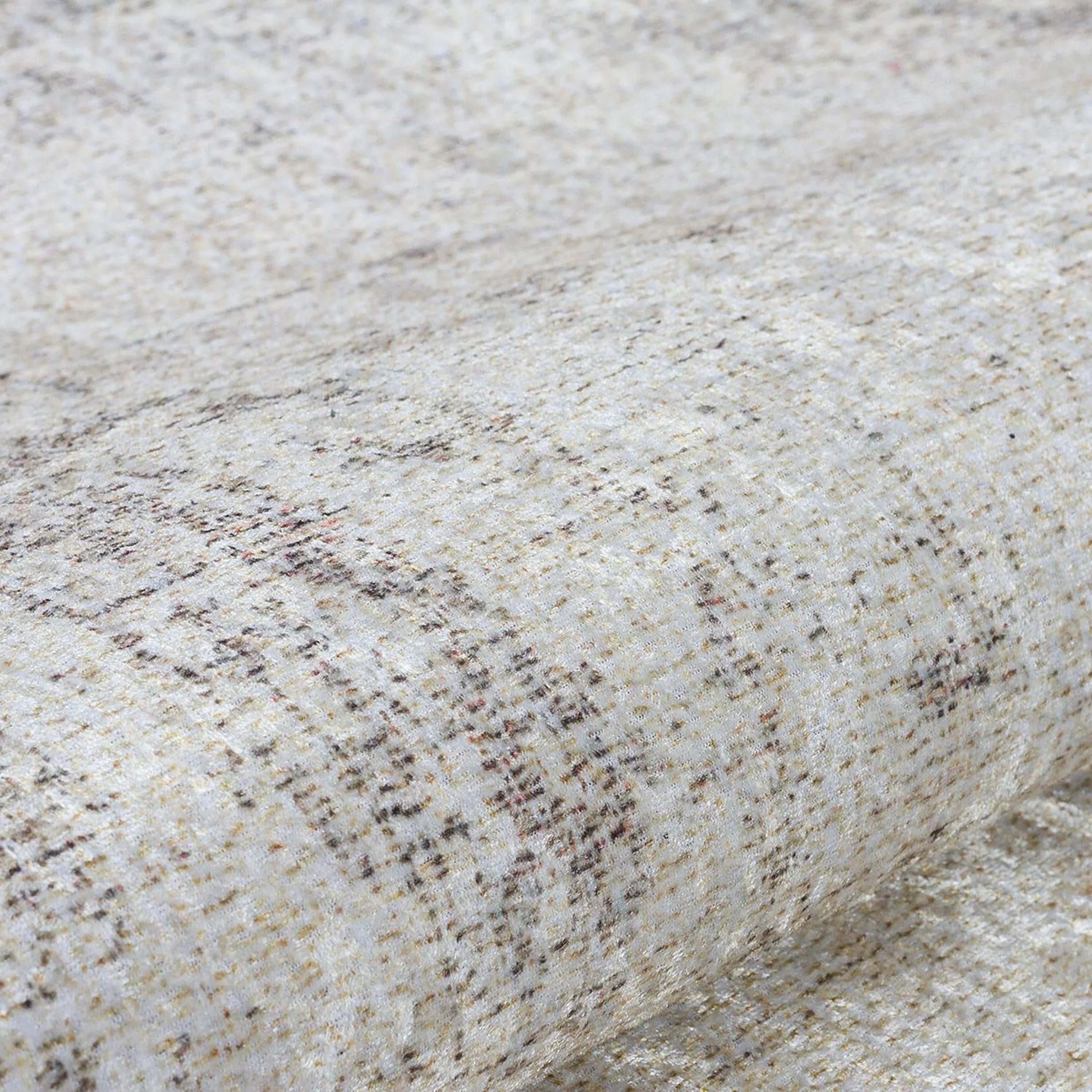 Soft Bej Krem Ton Sür Ton Eskitme Efektli Halı