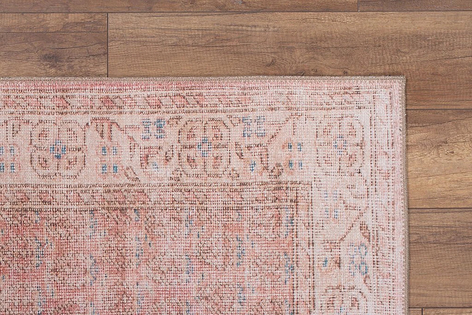 Gray Geometric Patterned Vintage Carpet - CLEARANCE - AL185OU