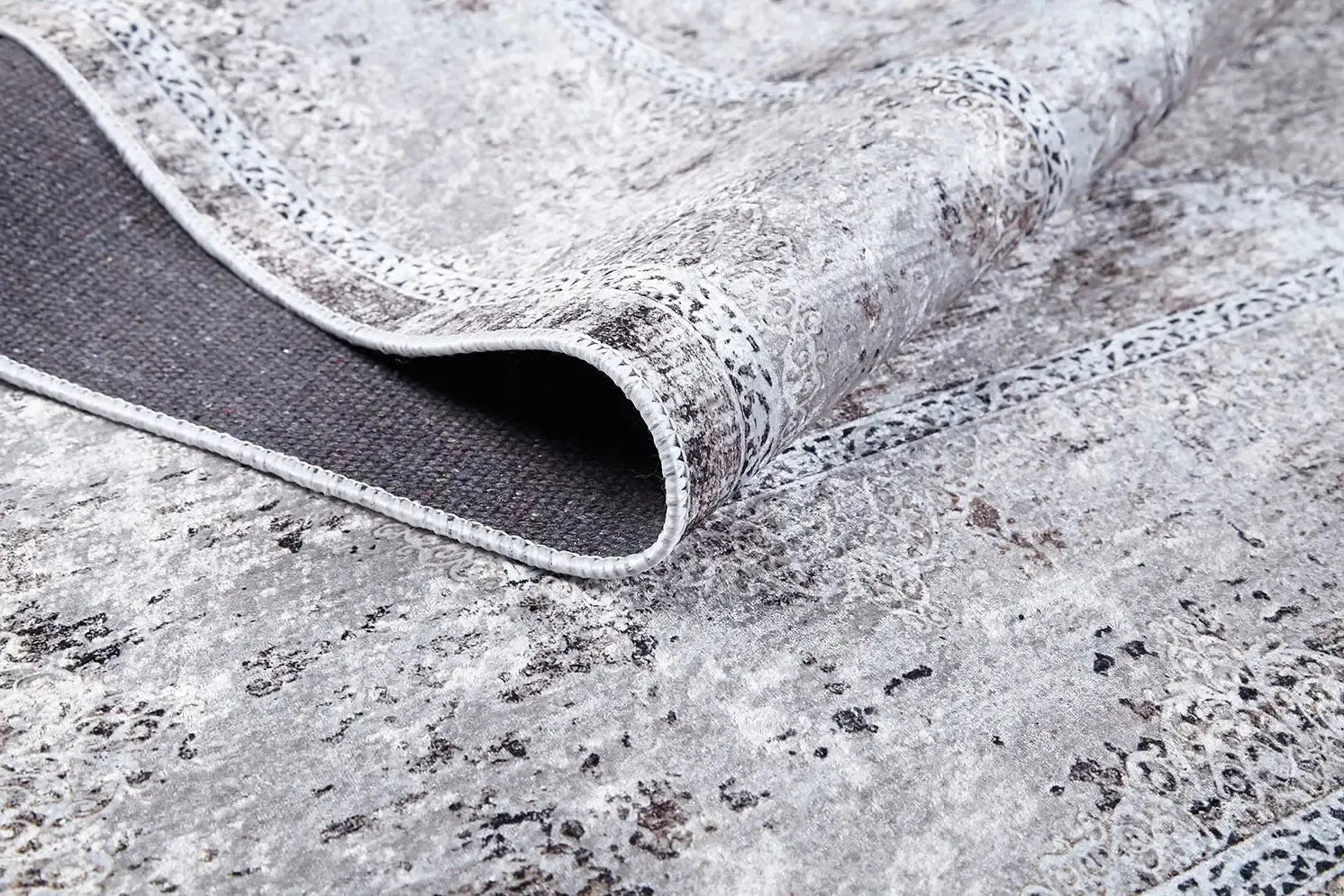 Açık Bej Krem Madalyon Desenli Halı-Pera Halı