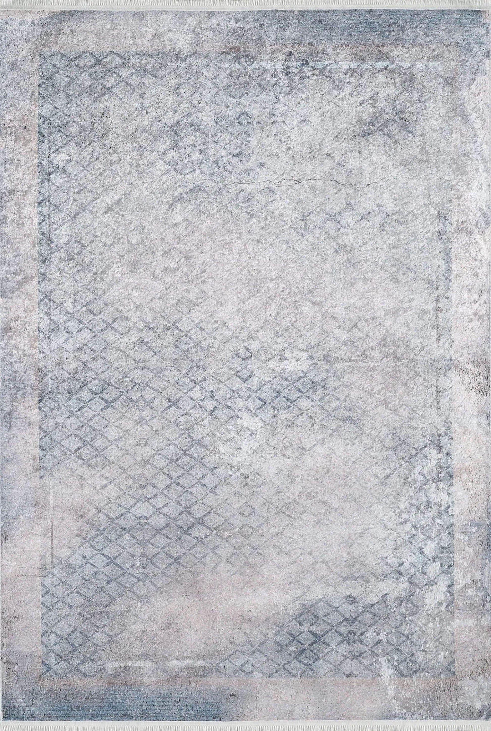 Açık Gri Beyaz Modern Soyut Halı-Pera Halı