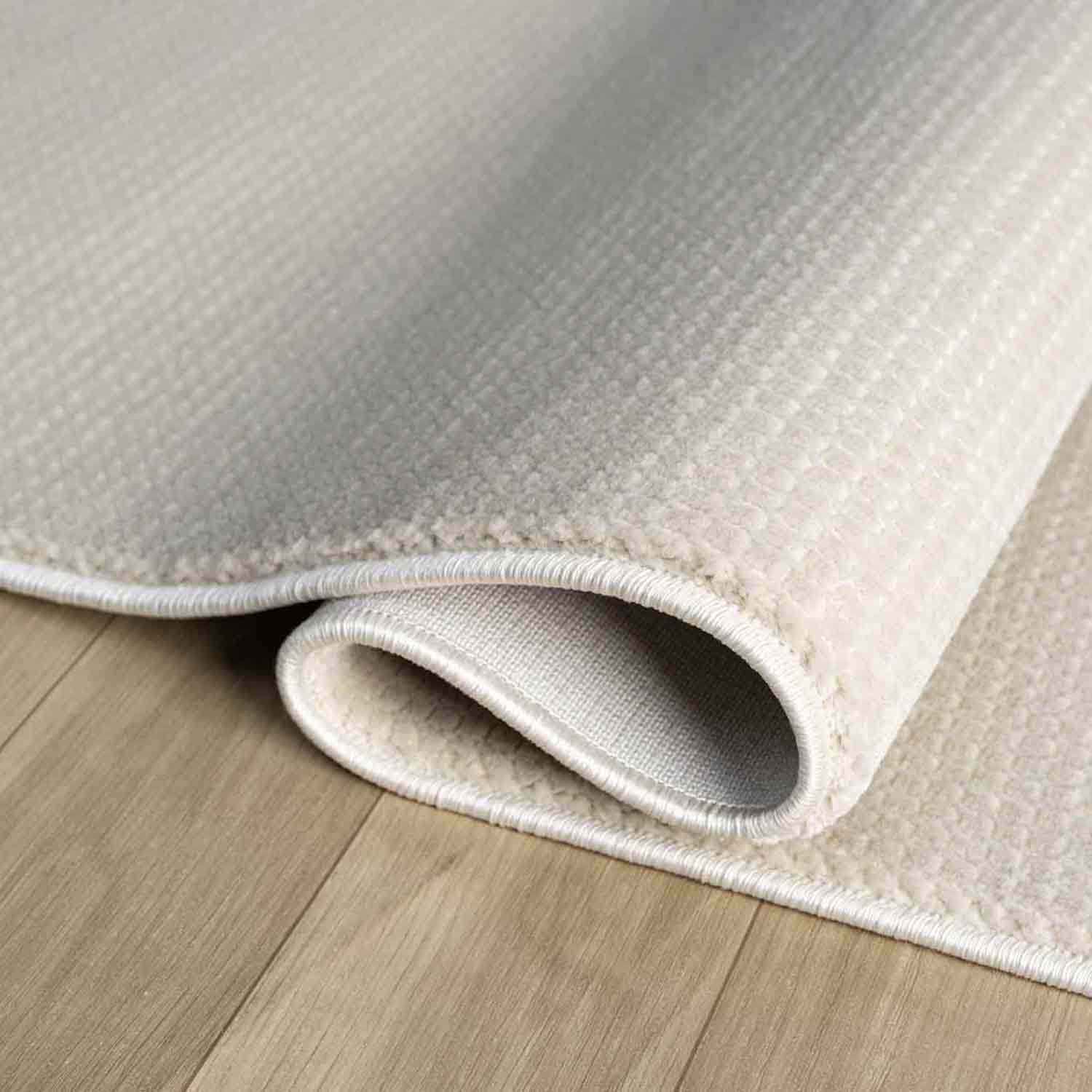 Açık Gri Beyaz Sade Modern Halı-Pera Halı