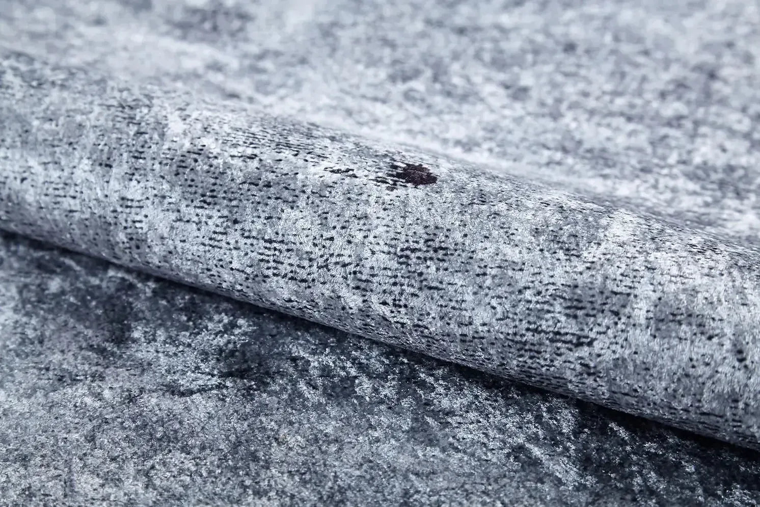 Açık Gri Kahve Detaylı Yıkanabilir Halı-Pera Halı