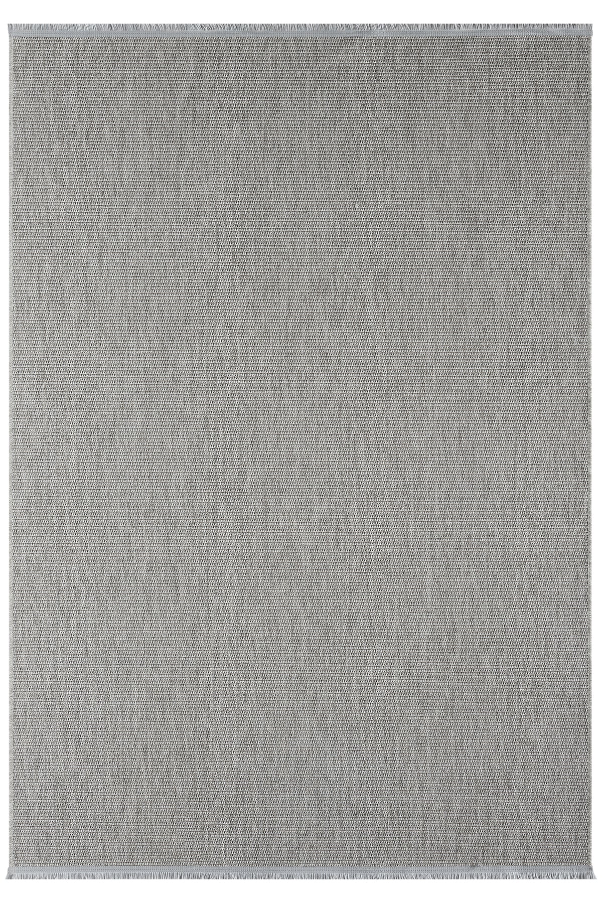Açık Gri Kalın Dokuma Modern Halı-Pera Halı