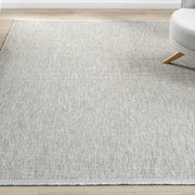 Açık Gri Kalın Dokuma Modern Halı-Pera Halı