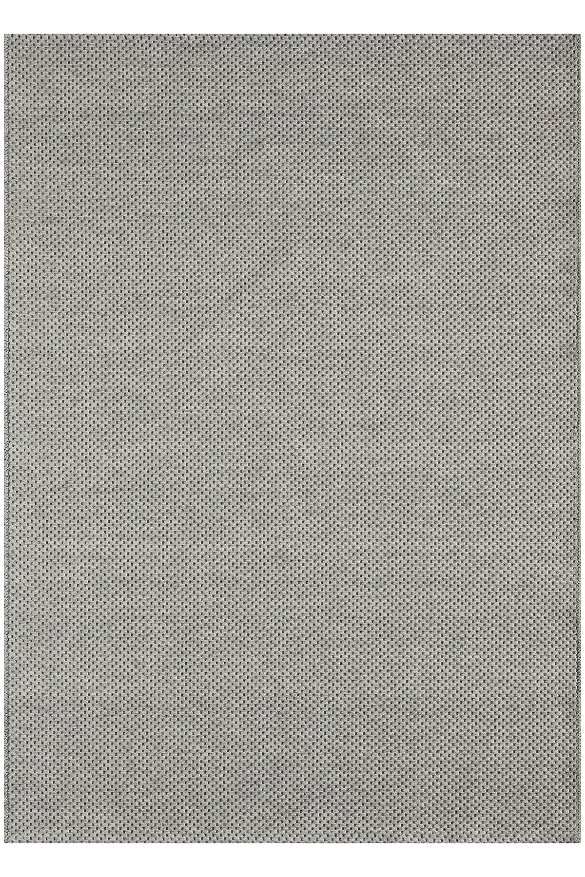 Açık Gri Siyah Melanj Noktalı Modern Halı-Pera Halı