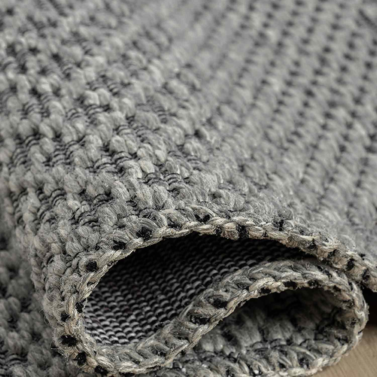 Açık Gri Siyah Melanj Noktalı Modern Halı-Pera Halı