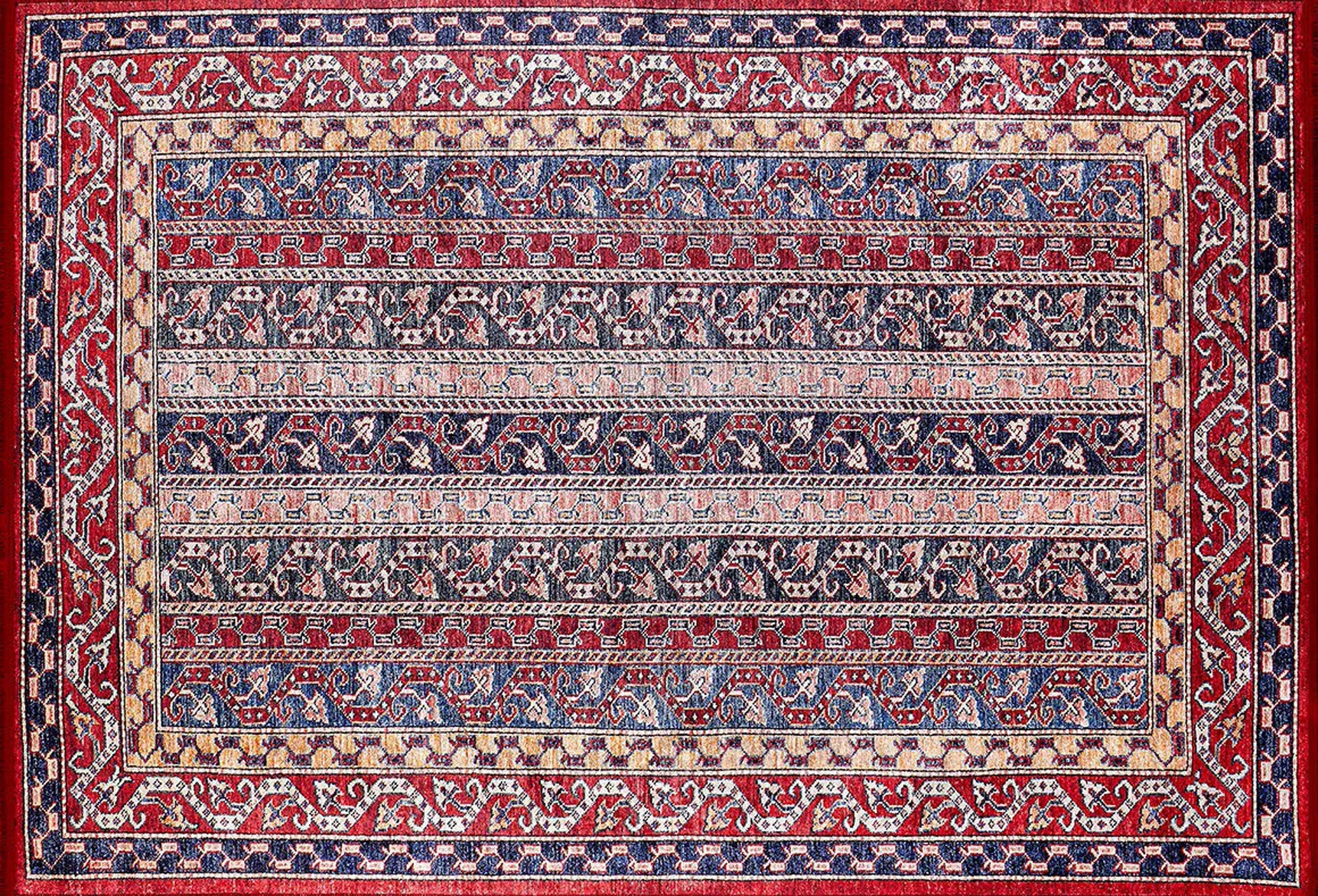 Antik Kırmızı Çizgili Kilim Halı - Pera Halı
