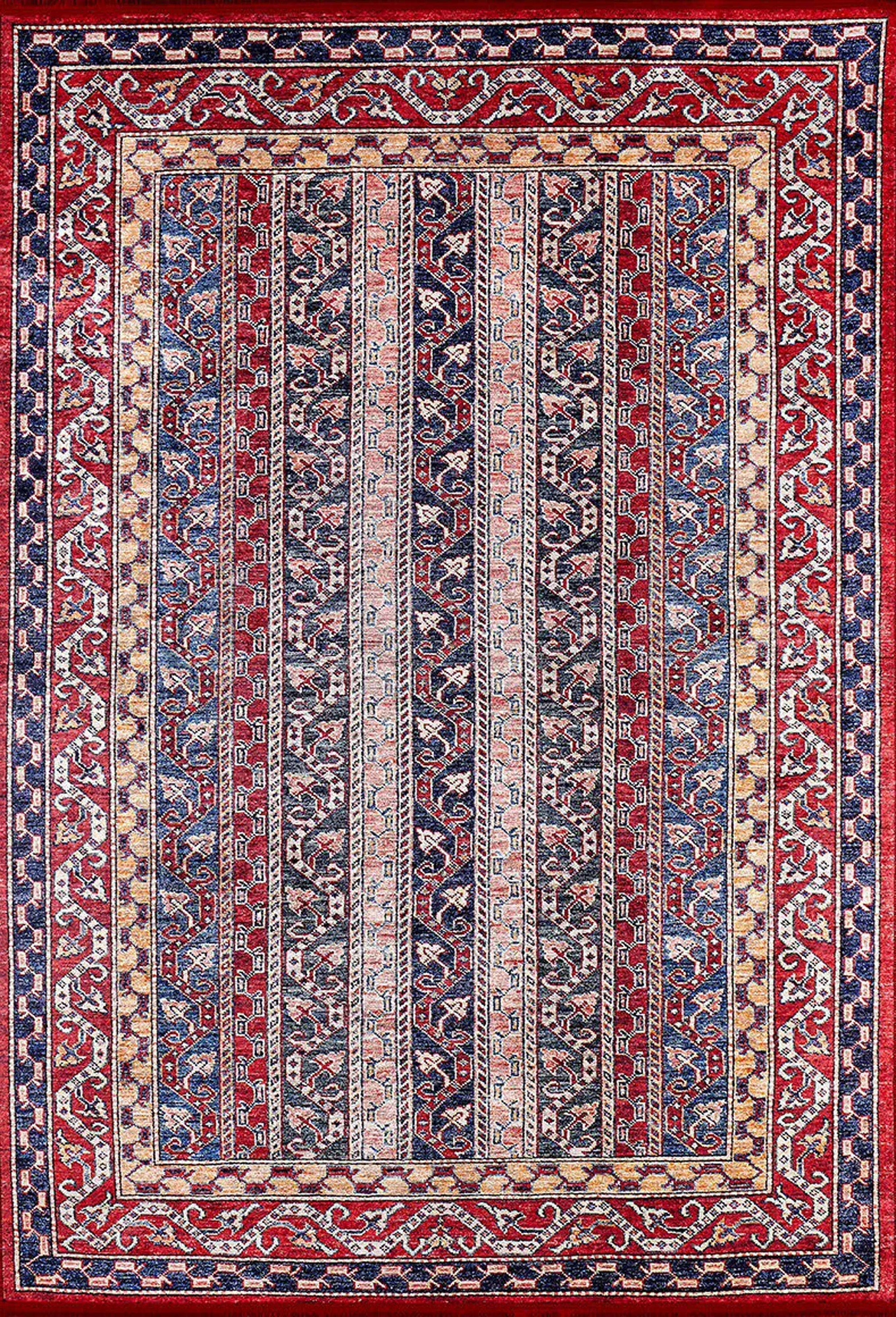Antik Kırmızı Çizgili Kilim Halı - Pera Halı
