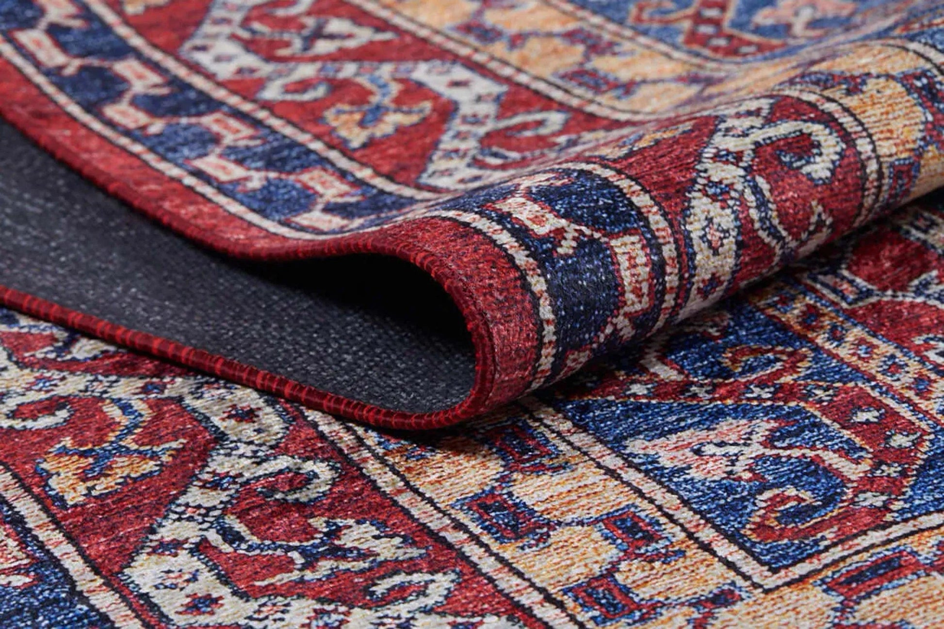 Antik Kırmızı Çizgili Kilim Halı-Pera Halı