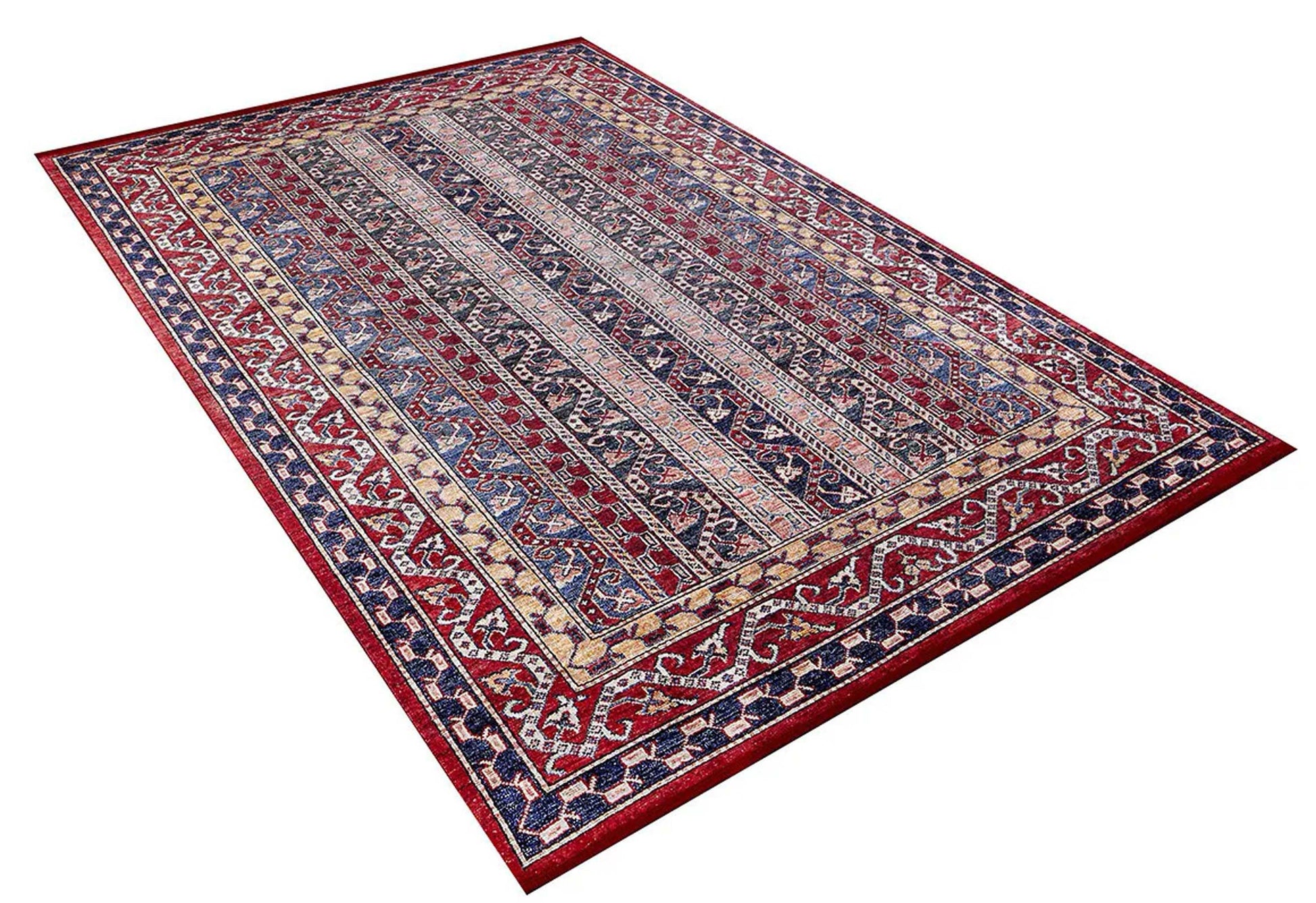Antik Kırmızı Çizgili Kilim Halı-Pera Halı