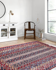 Antik Kırmızı Çizgili Kilim Halı-Pera Halı