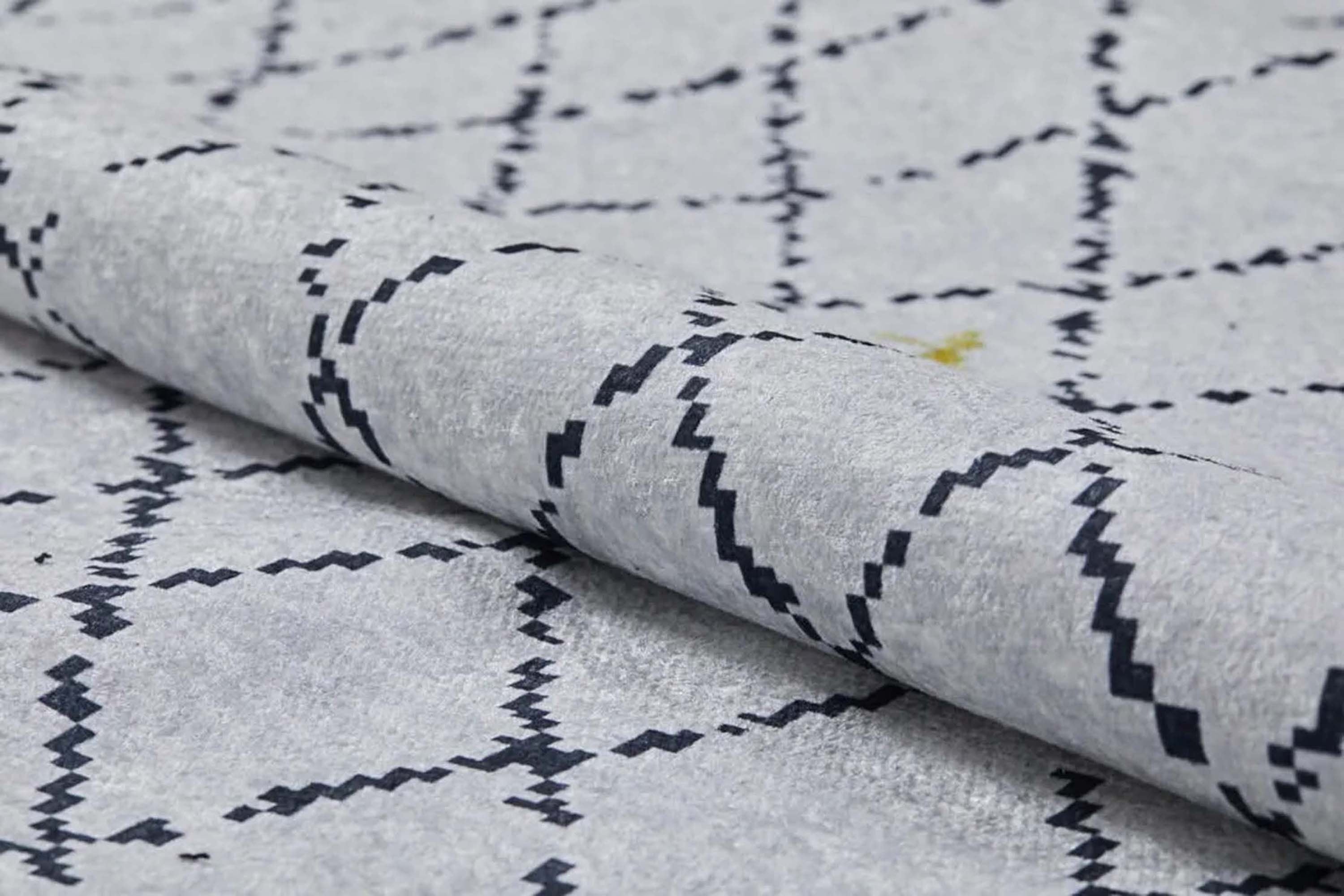 Beyaz Krem Çizgili Kilim Halı - Pera Halı