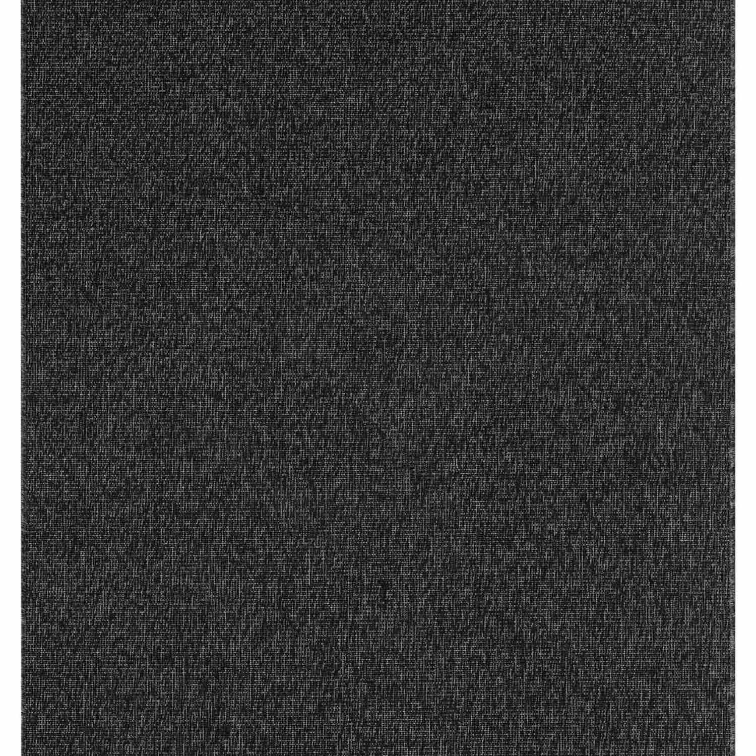 Antrasit Siyah Dokuma Görünümlü Modern Halı