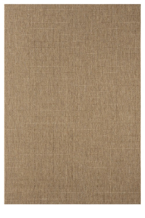Düz Bej Kahve Hasır Modern Halı