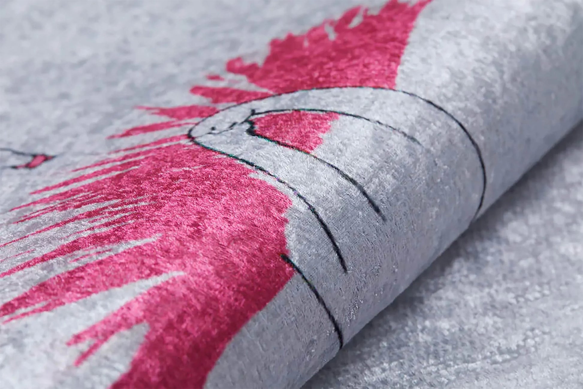 Balerin Kız ve Tavşan Pembe Çocuk Halısı-Pera Halı