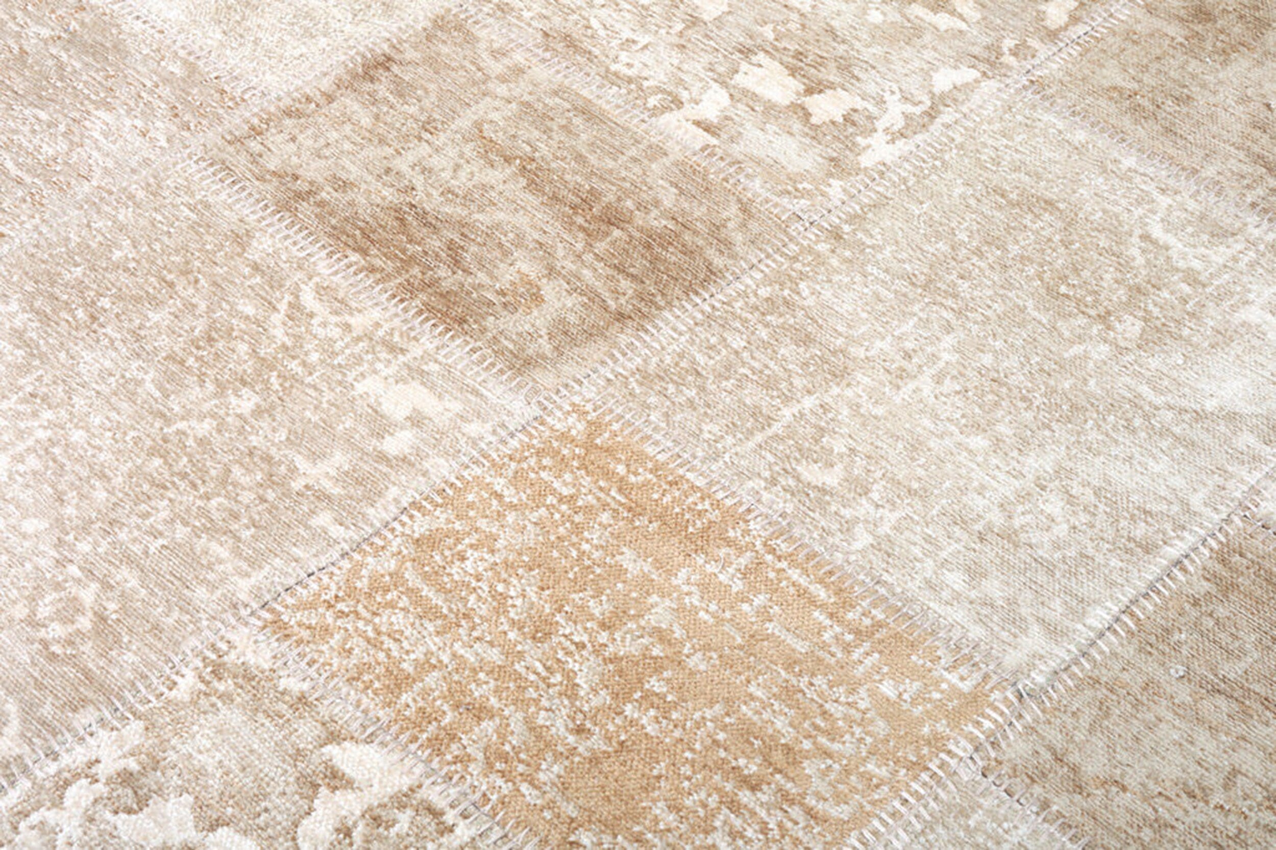 Eskitme Patchwork Bej Halı - Pera Halı