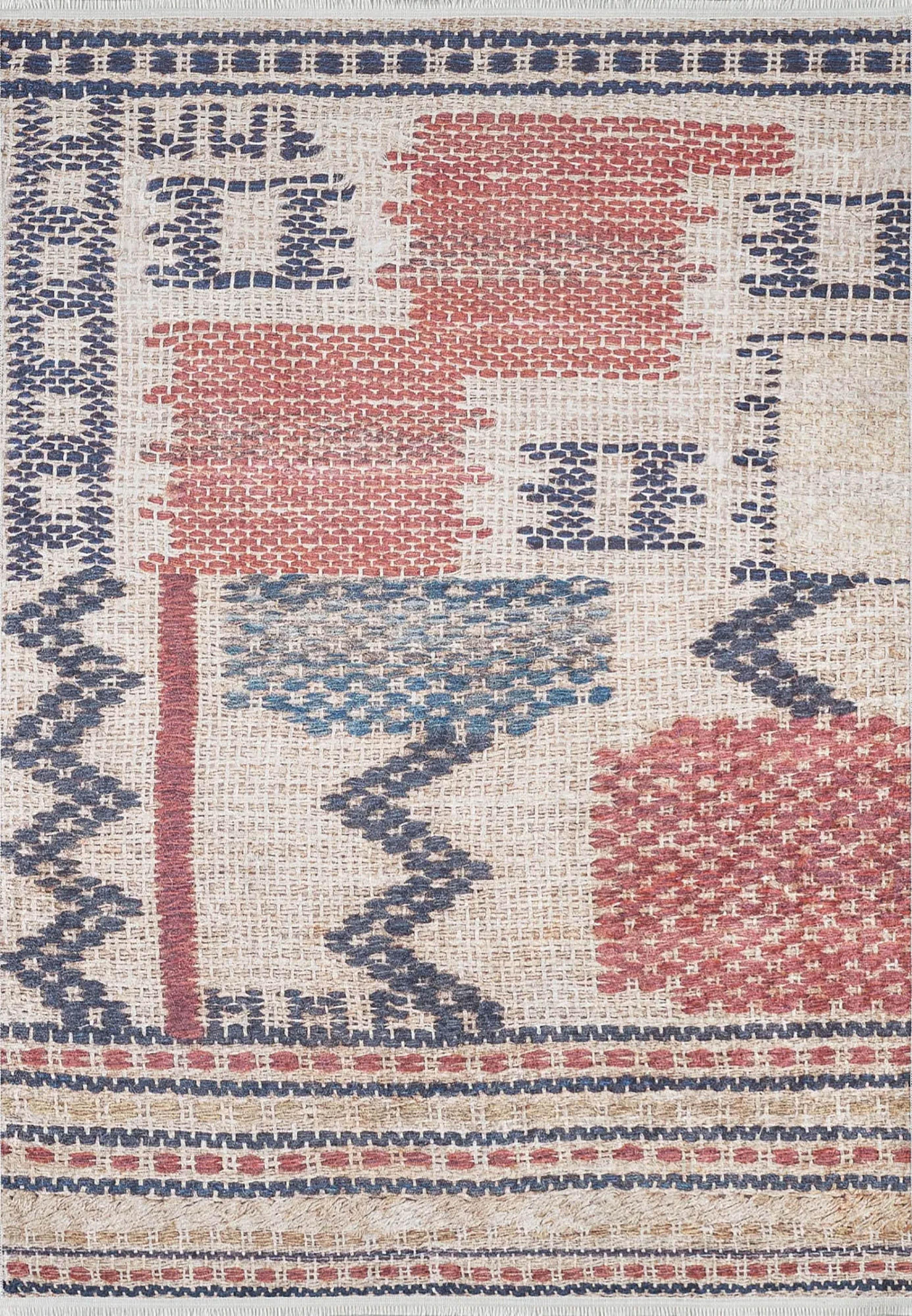 Bej Açık Turuncu Kilim Halı-Pera Halı