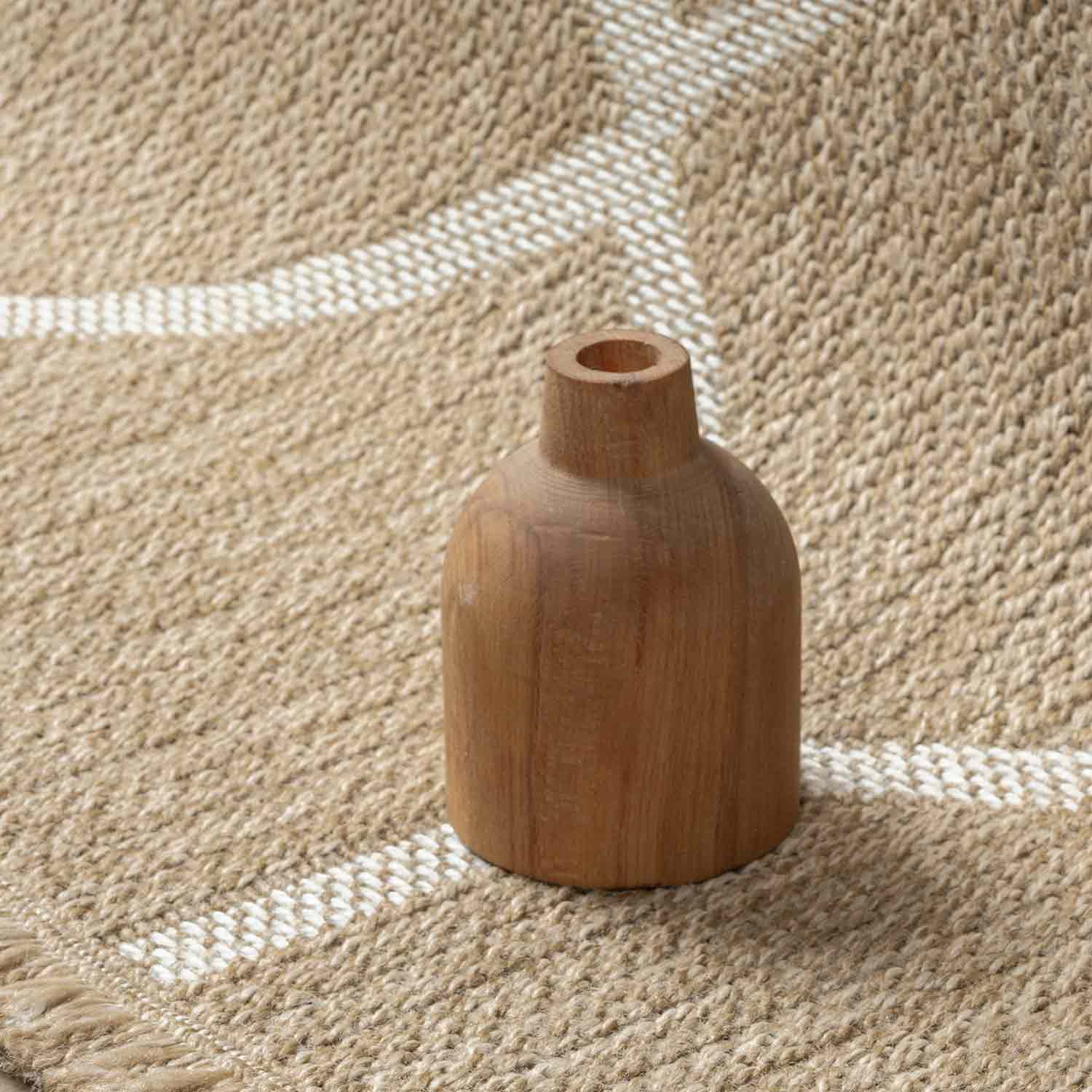 Bej Beyaz Altıgen Geometrik Modern Jüt Görünümlü Halı-Pera Halı