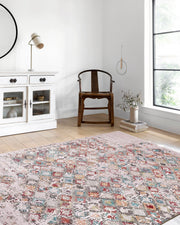 Bej Çiçekli Oryantal Halı-Pera Halı