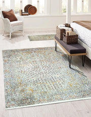 Bej Fildişi Vintage Doğal Halı-Pera Halı