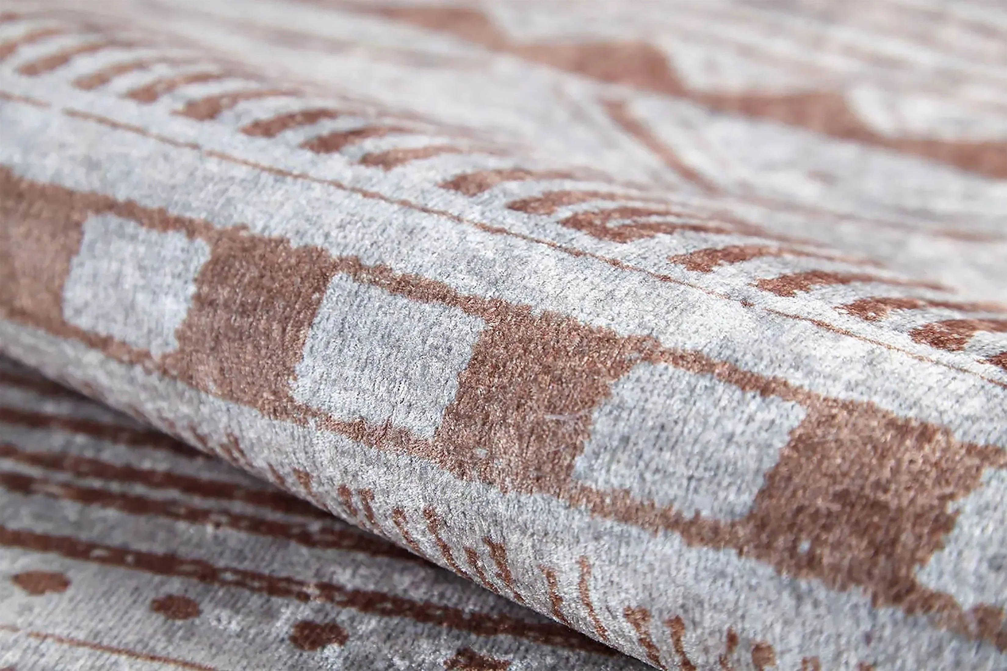 Bej Geometrik Kilim Halı-Pera Halı